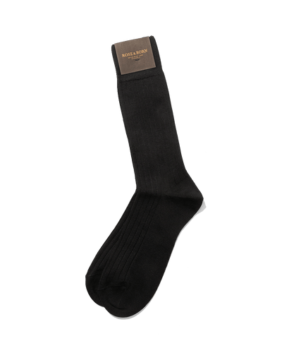Wool Ankle Socks Black