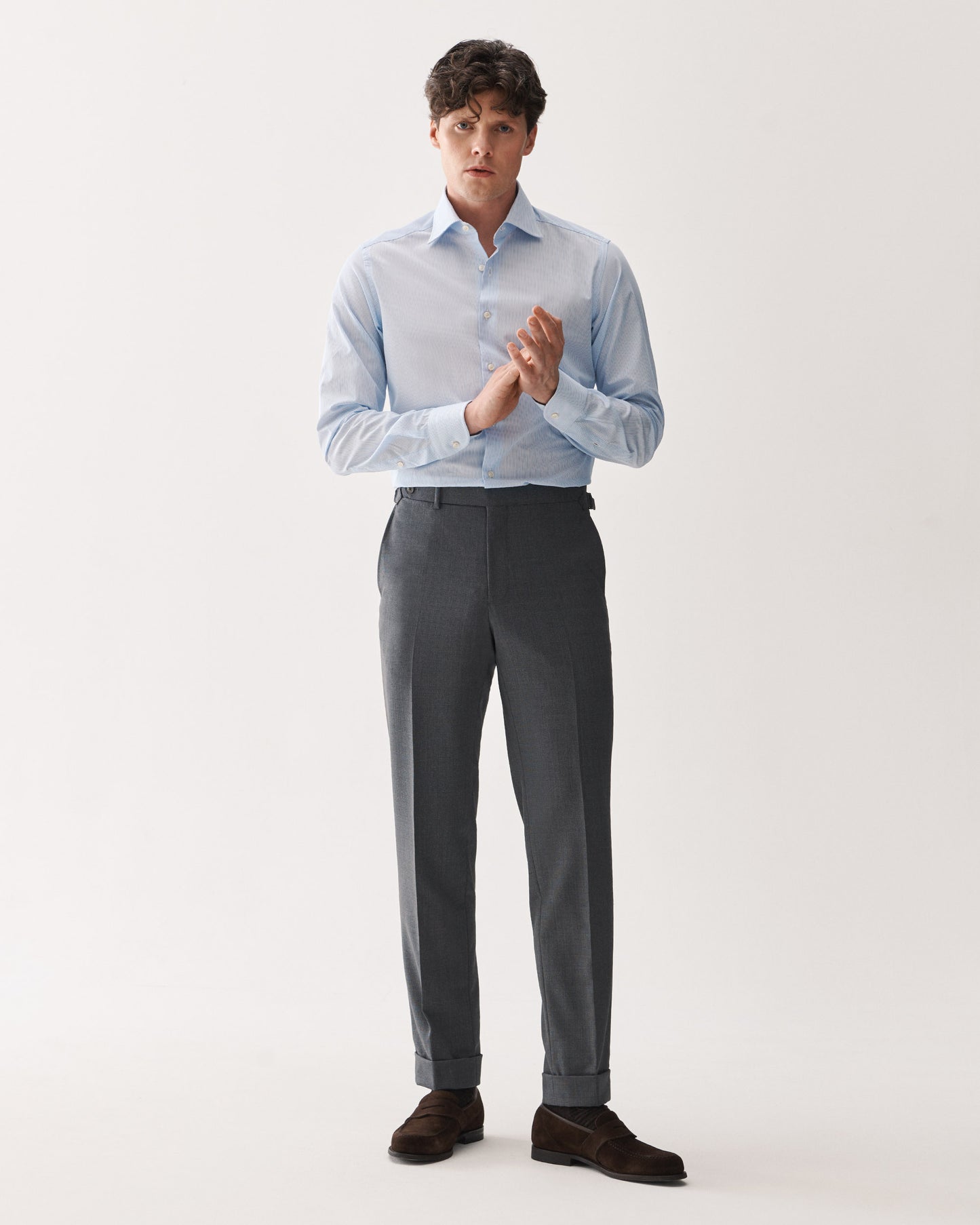 Traveler Wool Trouser Light Grey