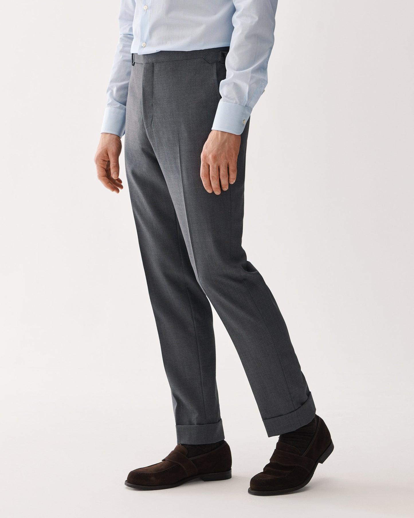 Traveler Wool Trouser Light Grey