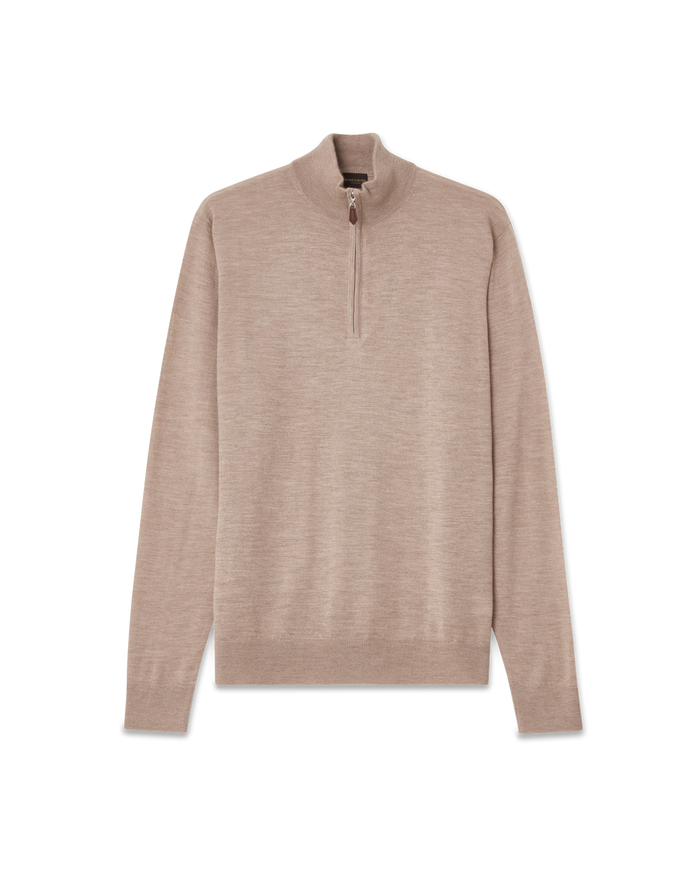 Cashmere Half-Zip Sweater Beige