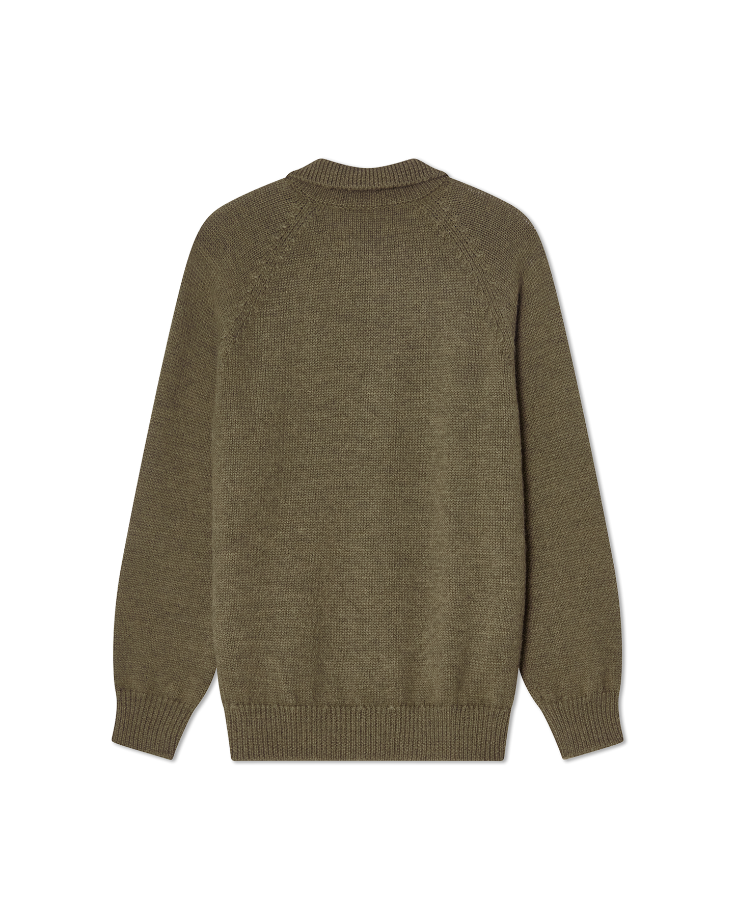 Chunky Polo Sweater Army Green