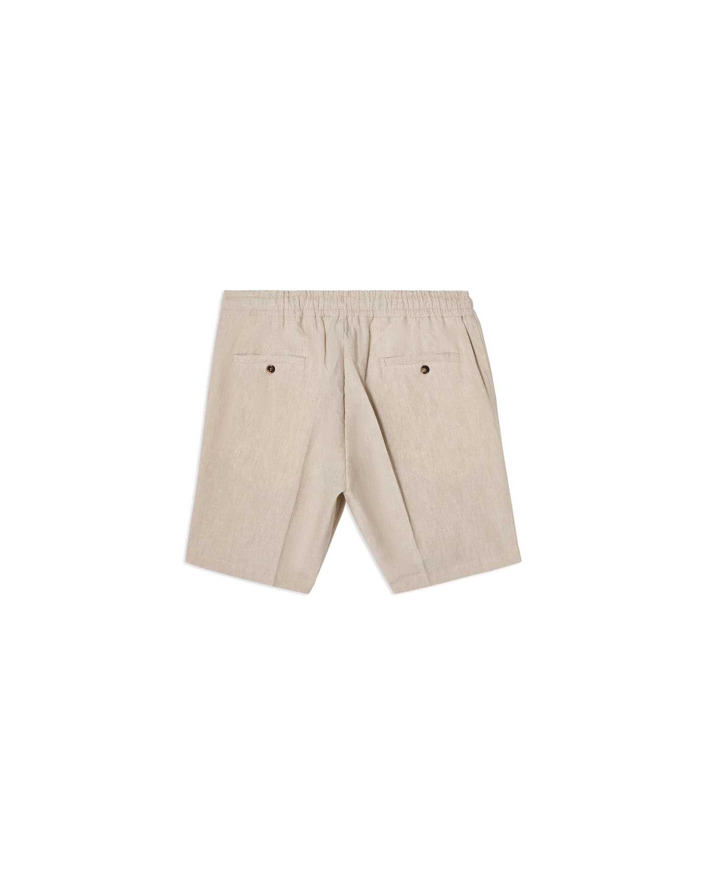 Linen Drawstring Shorts Sand