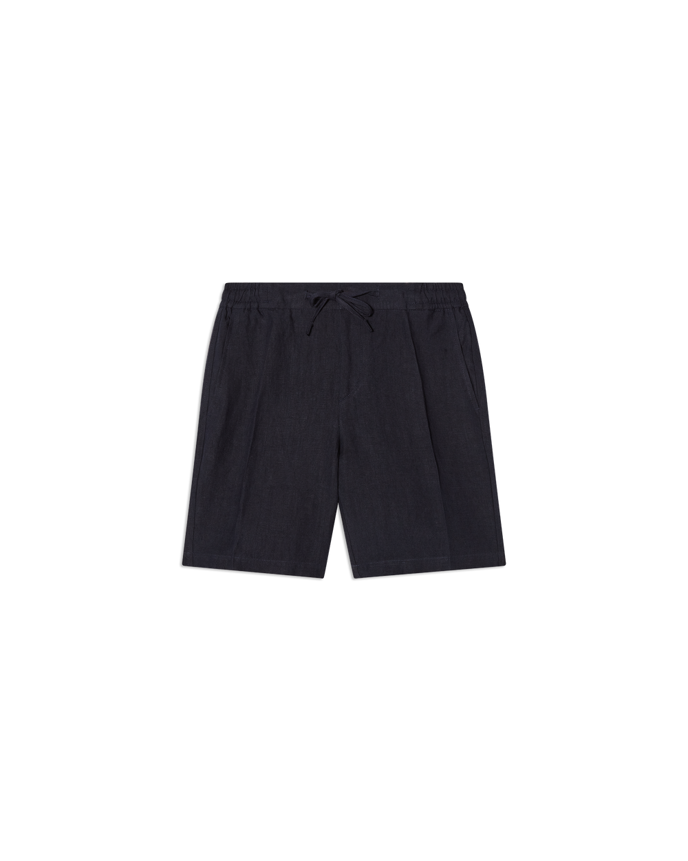 Linen Drawstring Shorts Navy