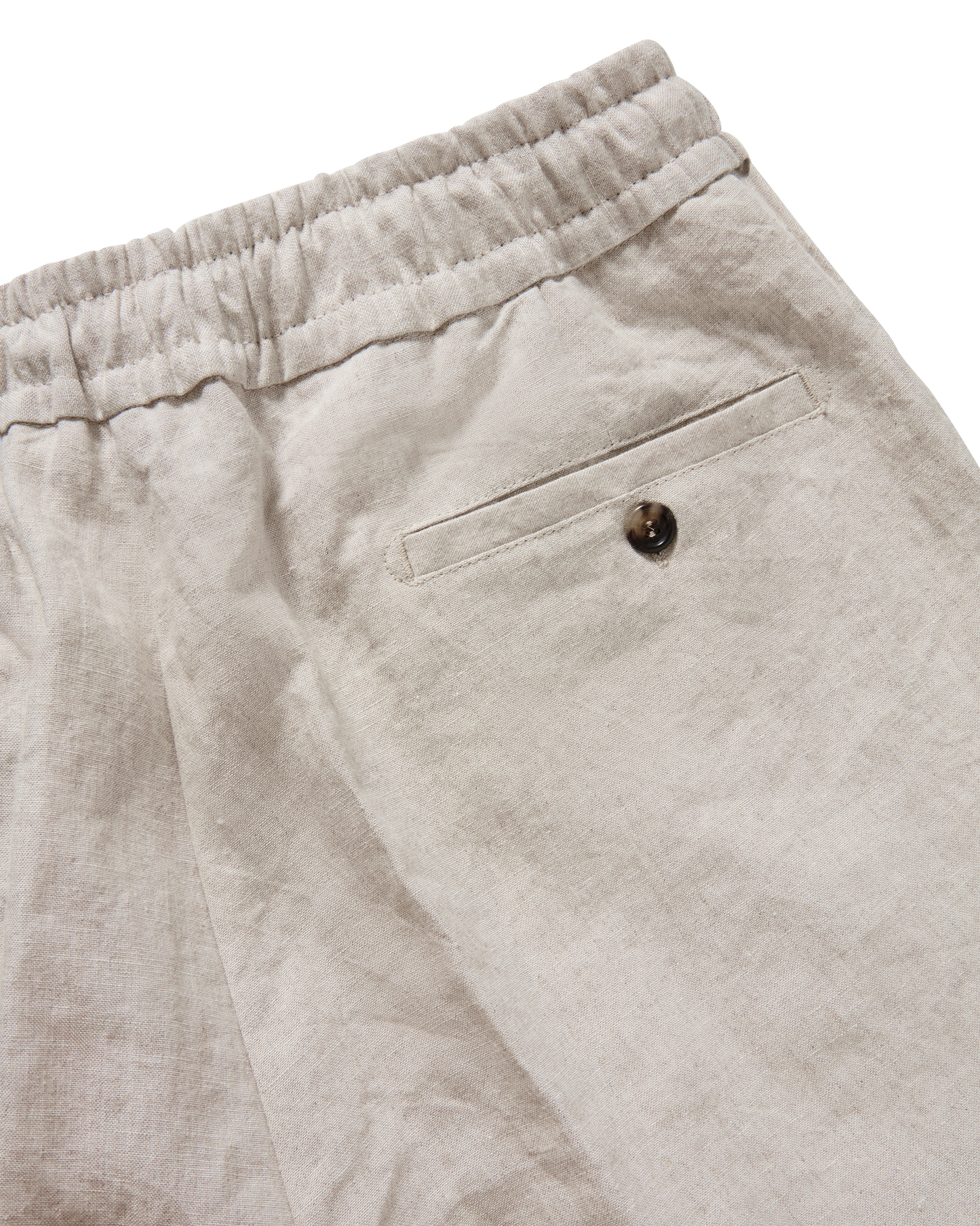 Linen Drawstring Shorts Sand
