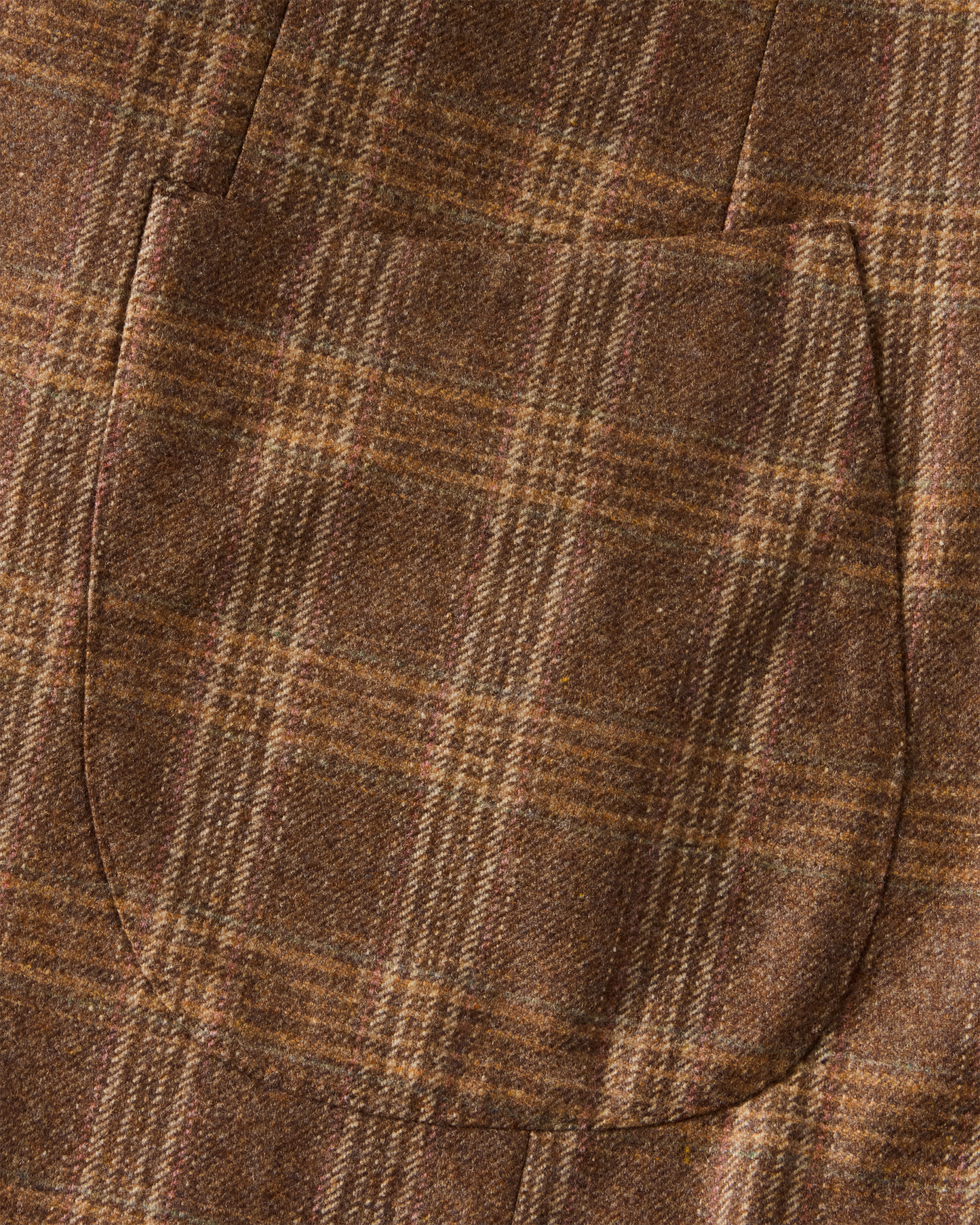 Glencheck Wool Blazer Brown