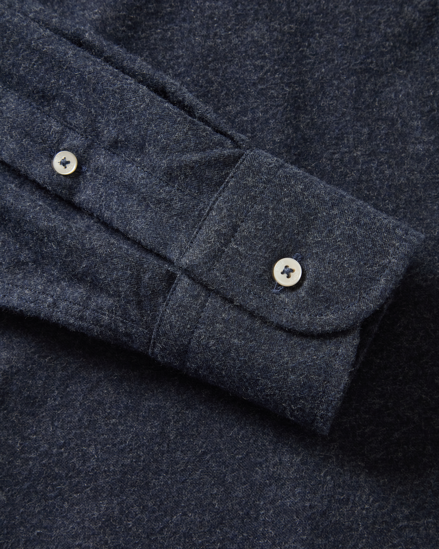Brushed Button-Down Shirt Navy