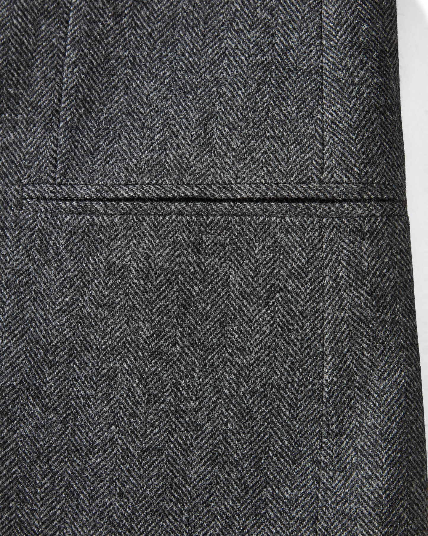 Herringbone Flannel Suit Grey