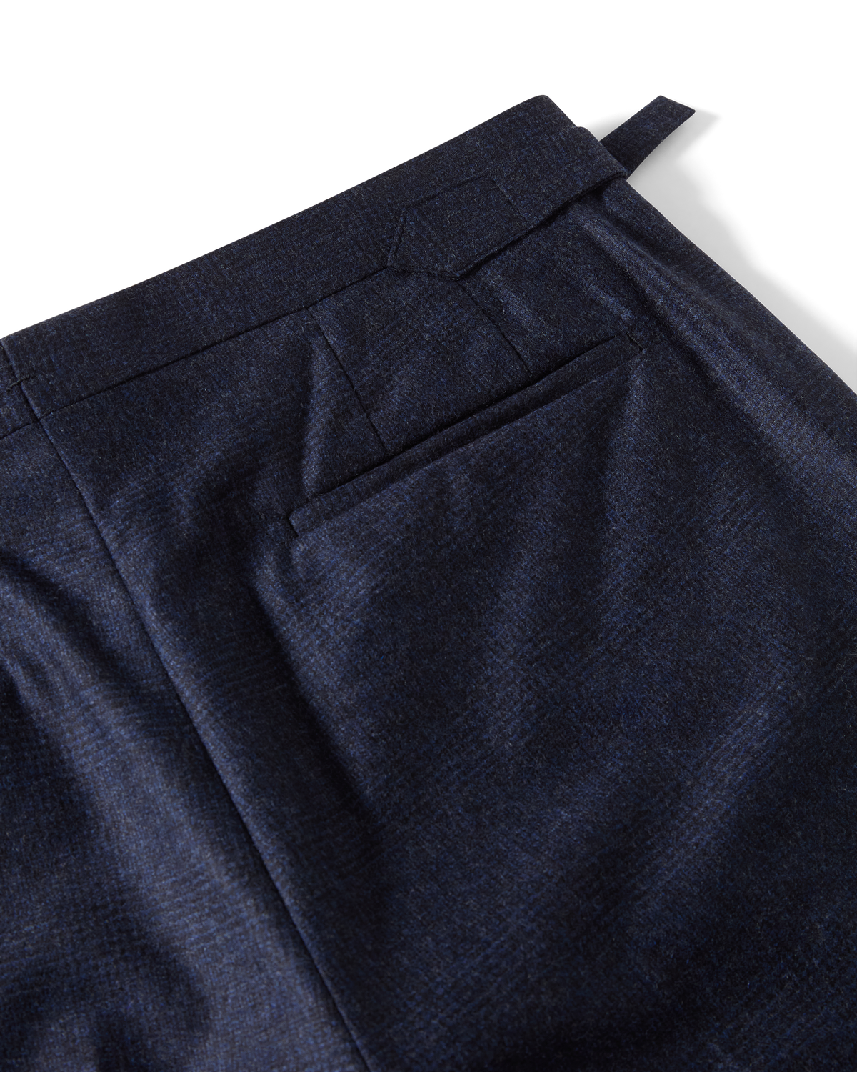 Wool Cashmere Glen Plaid Suit Navy