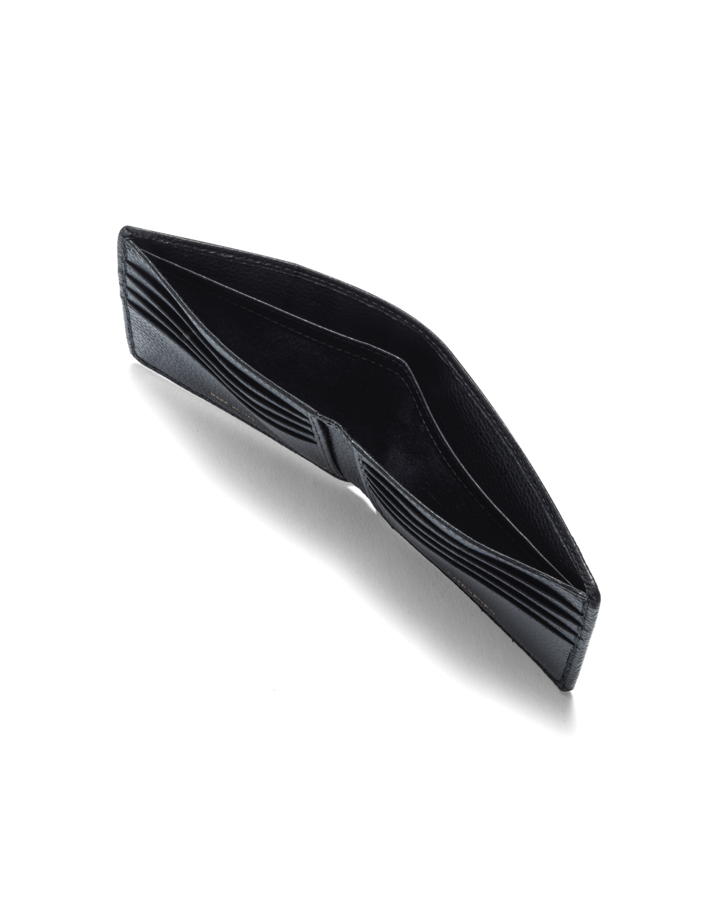 Grain Leather Wallet Black