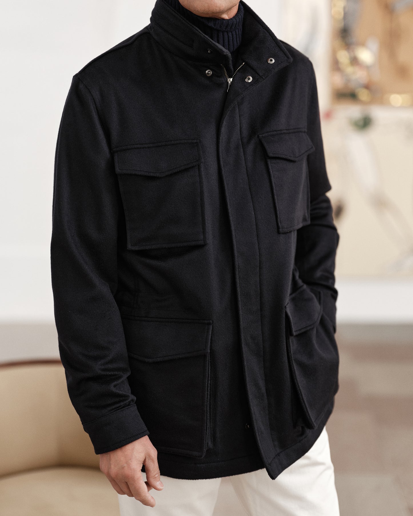 M65 Jacka Kashmir Marinblå