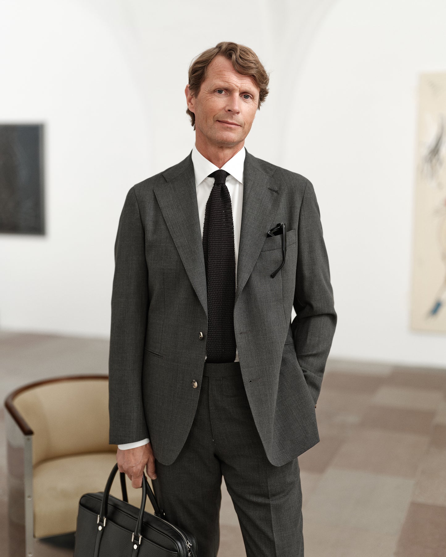 Traveler Wool Suit Grey