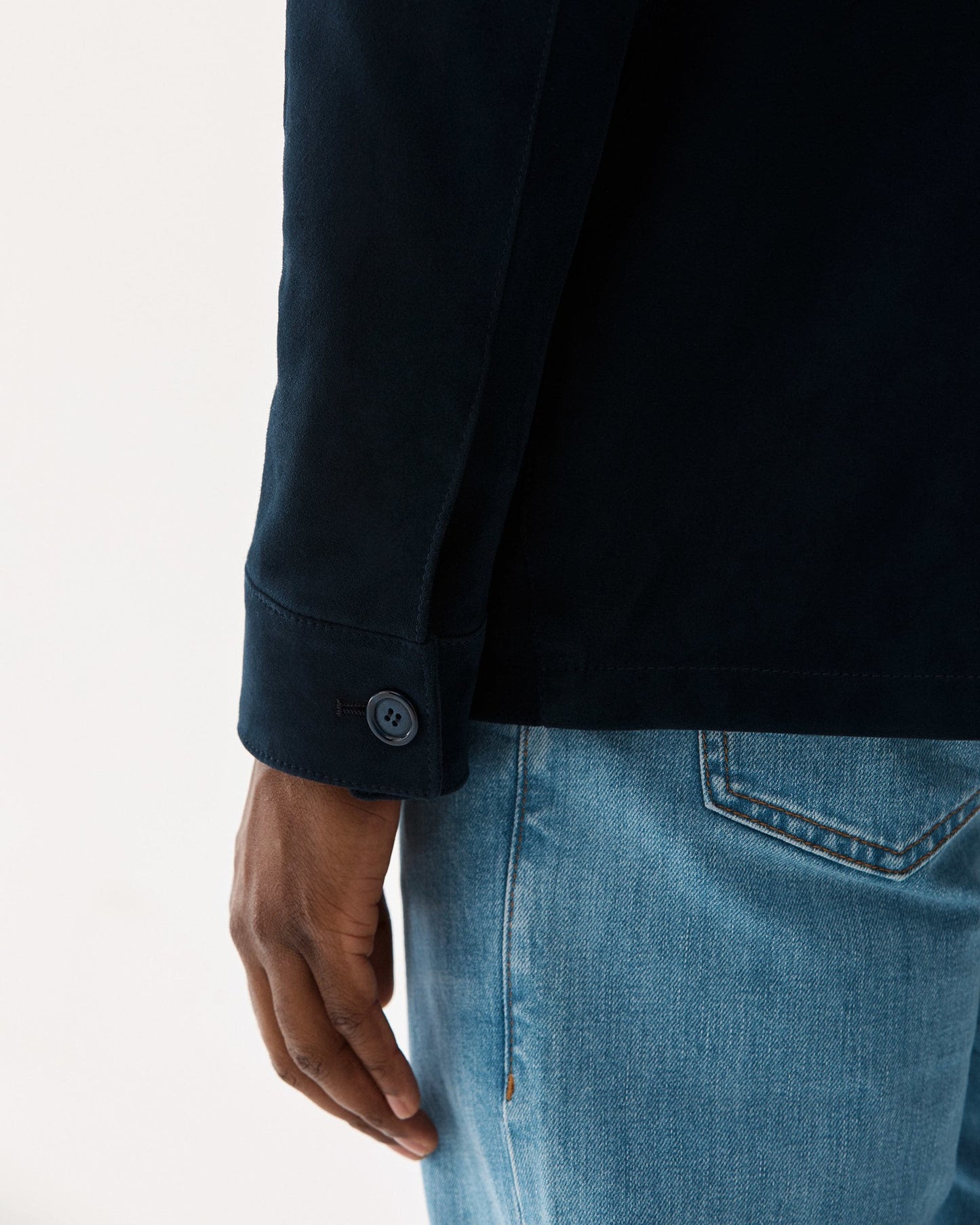 Overshirt Mocka Marinblå
