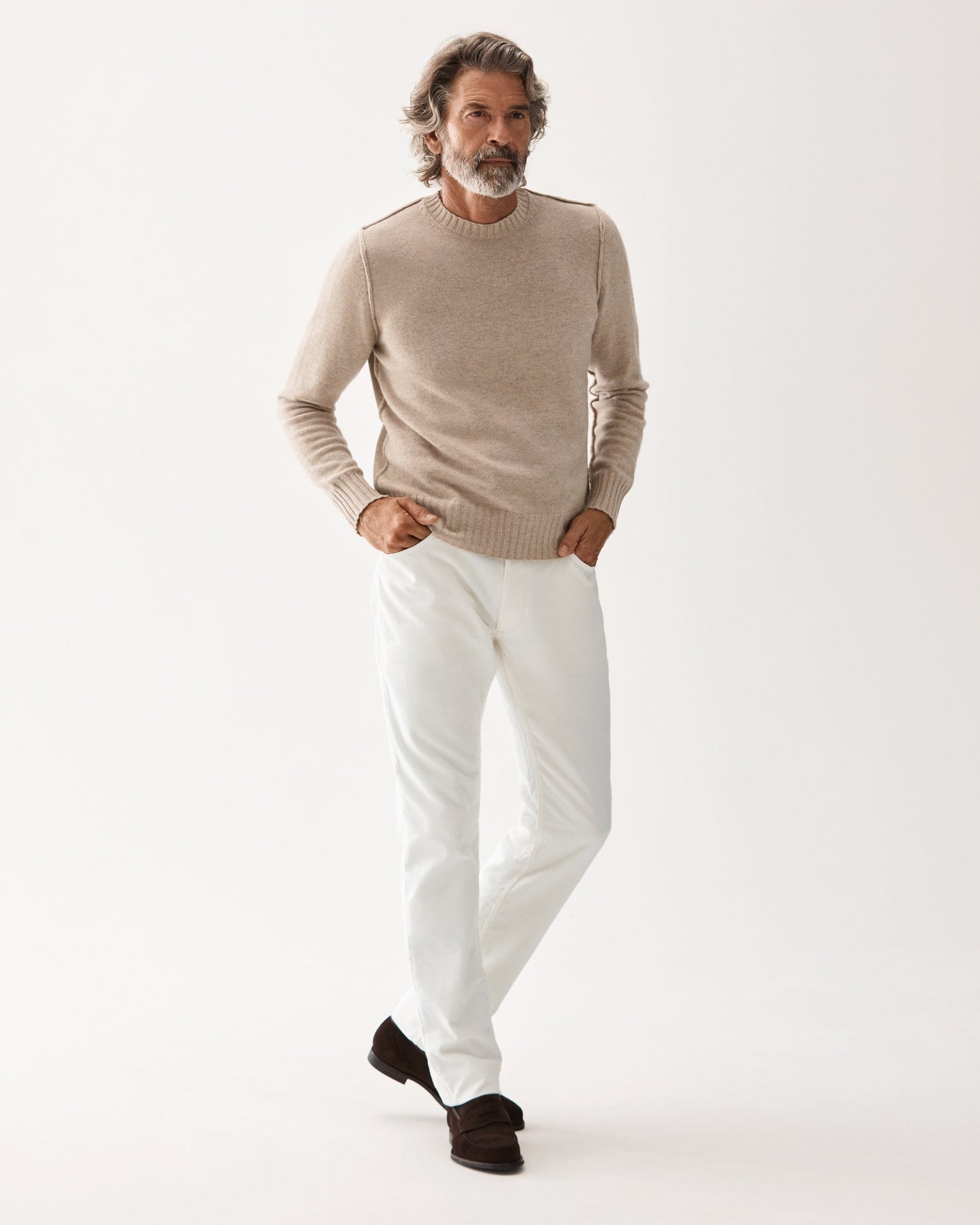 Jeans Mollskinn Vita