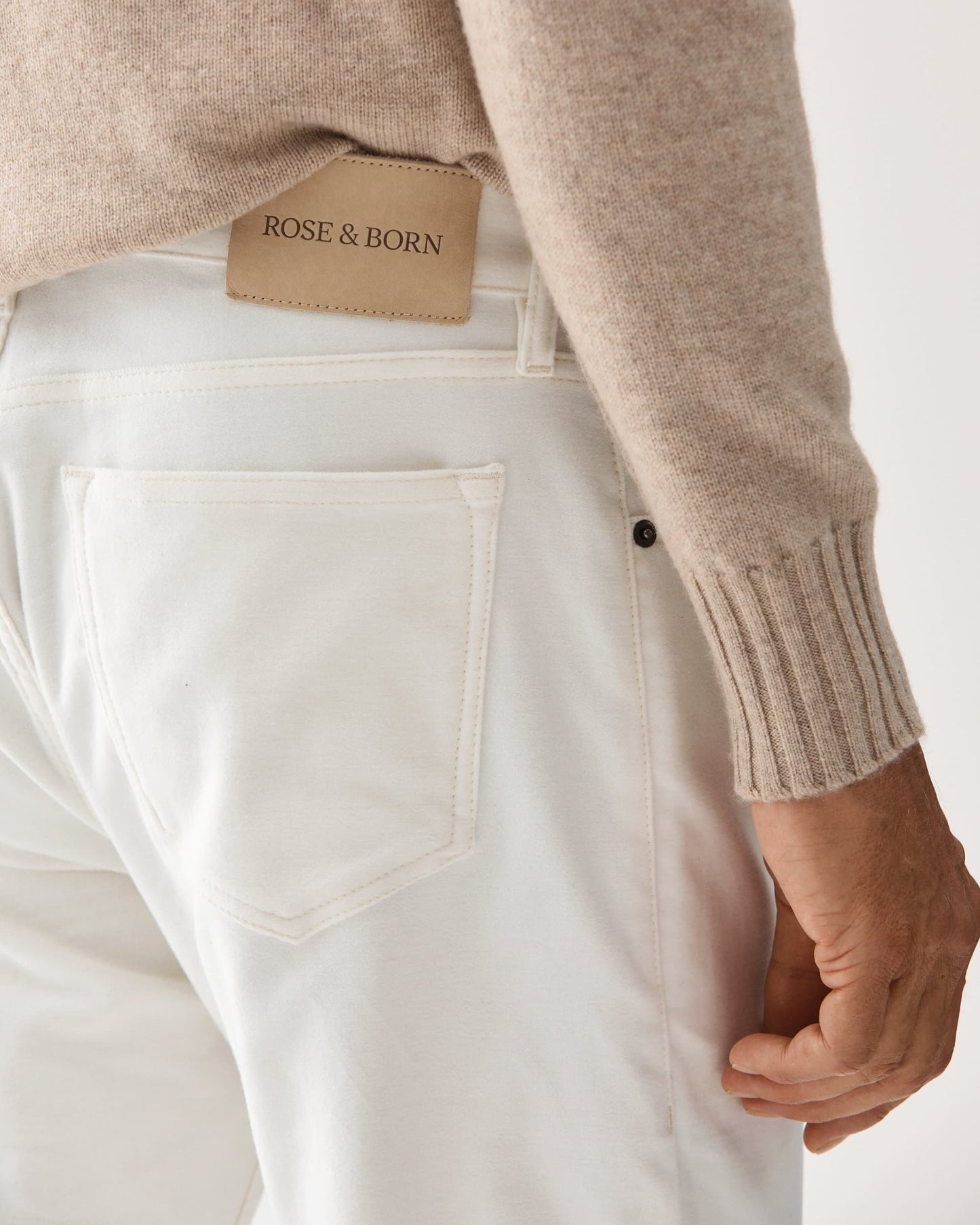 Jeans Mollskinn Vita
