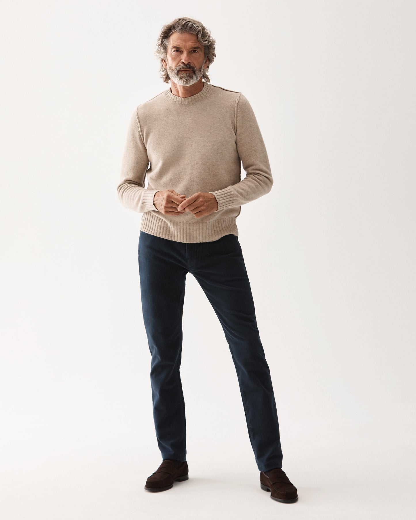 Jeans Mollskinn Marinblå