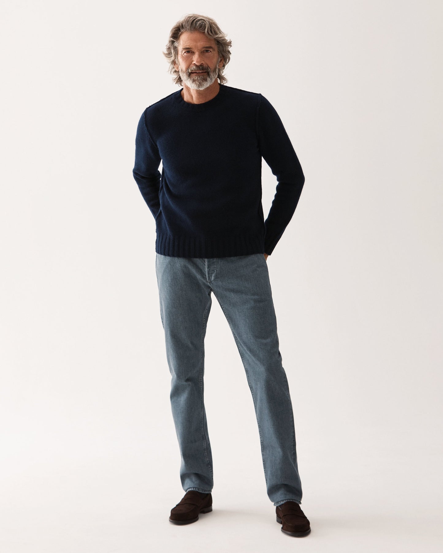 Slim Fit Jeans Grå