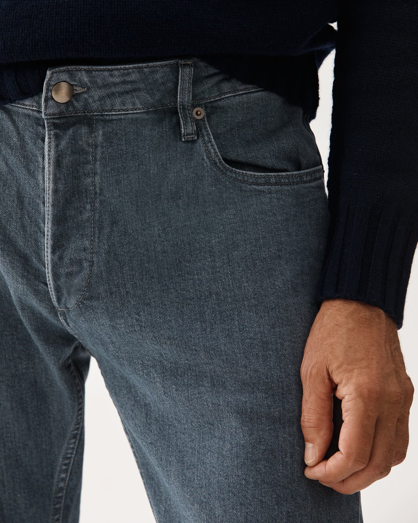 Slim Fit Jeans Grå