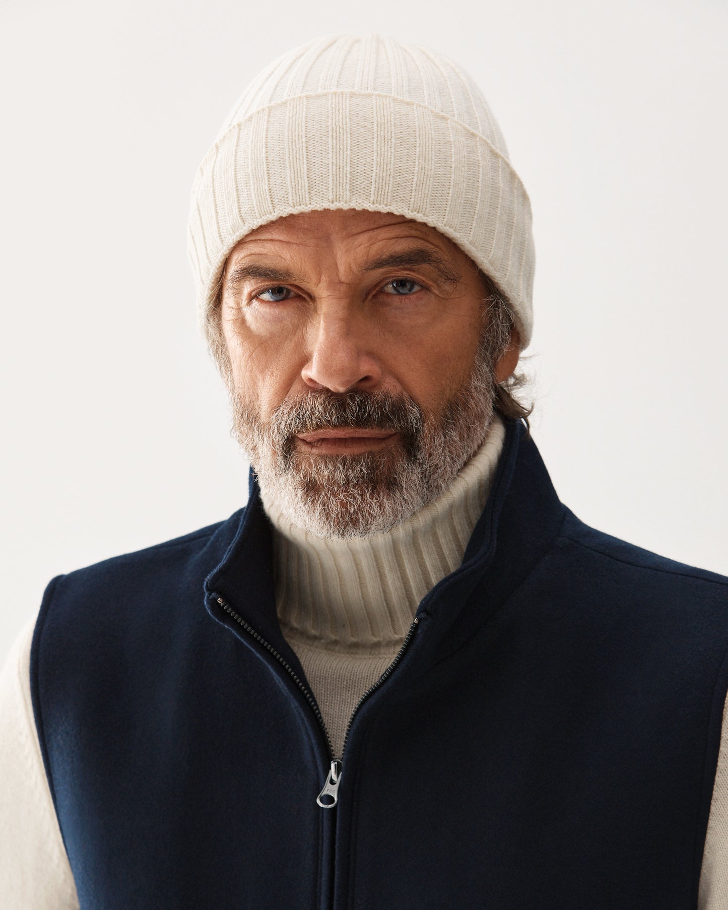 Cashmere Beanie White