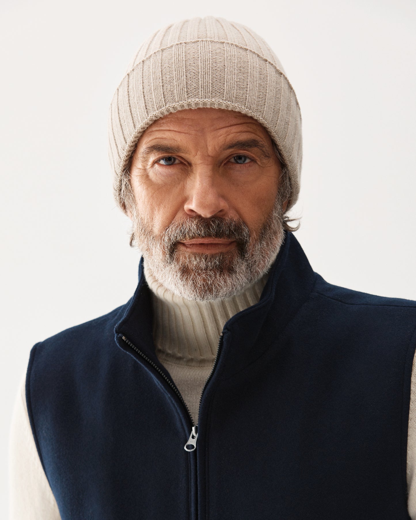 Cashmere Beanie Beige
