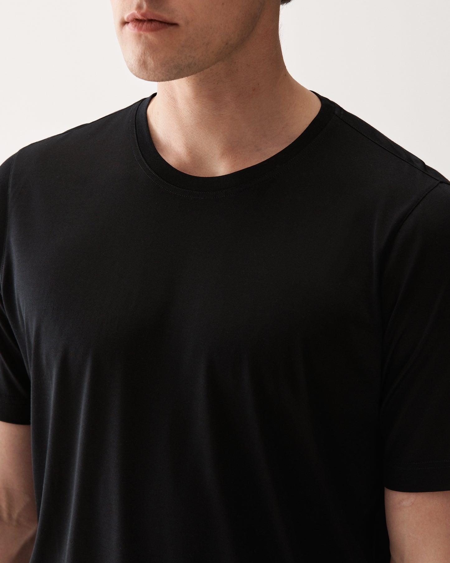 T-shirt Siden Svart