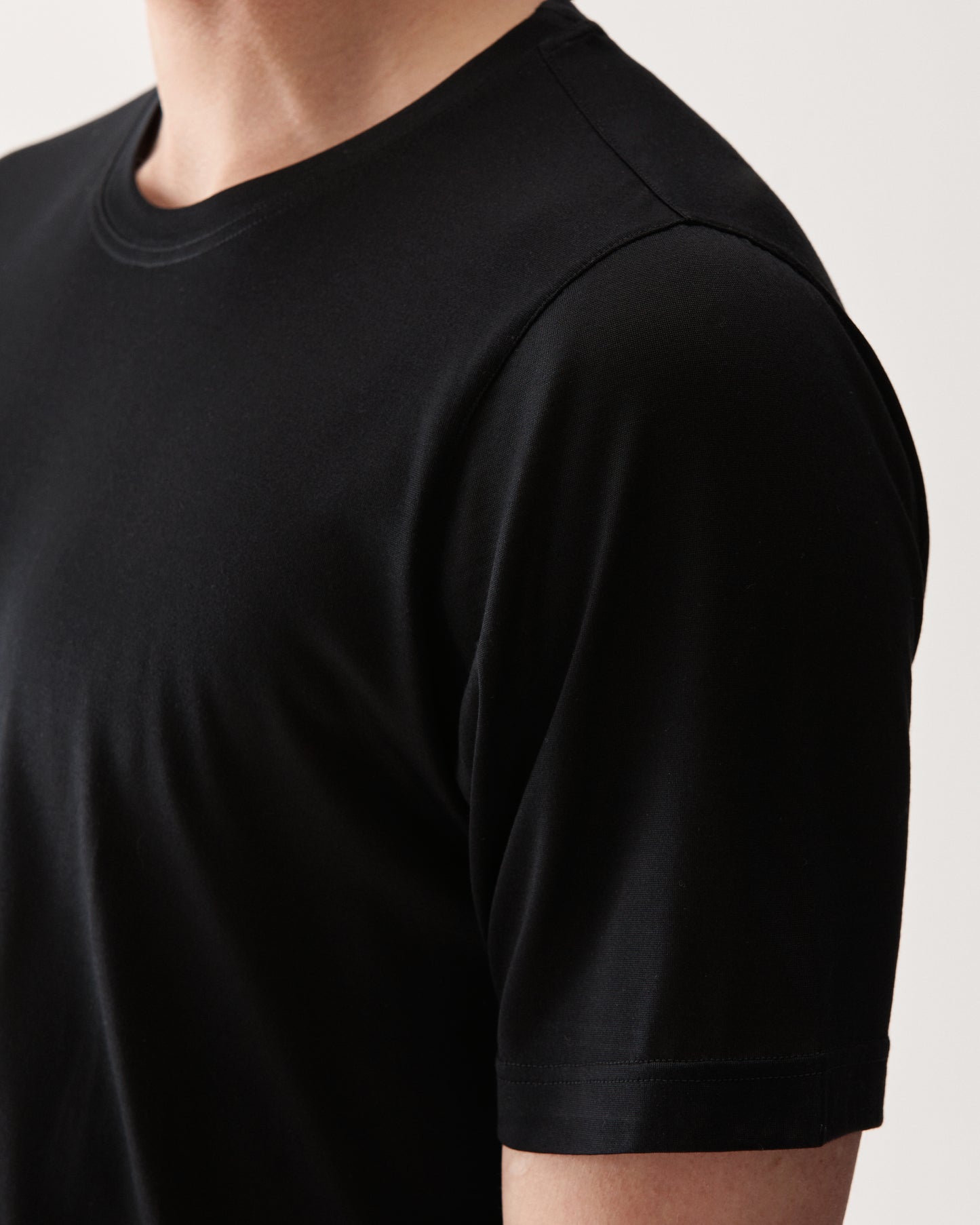 T-shirt Siden Svart