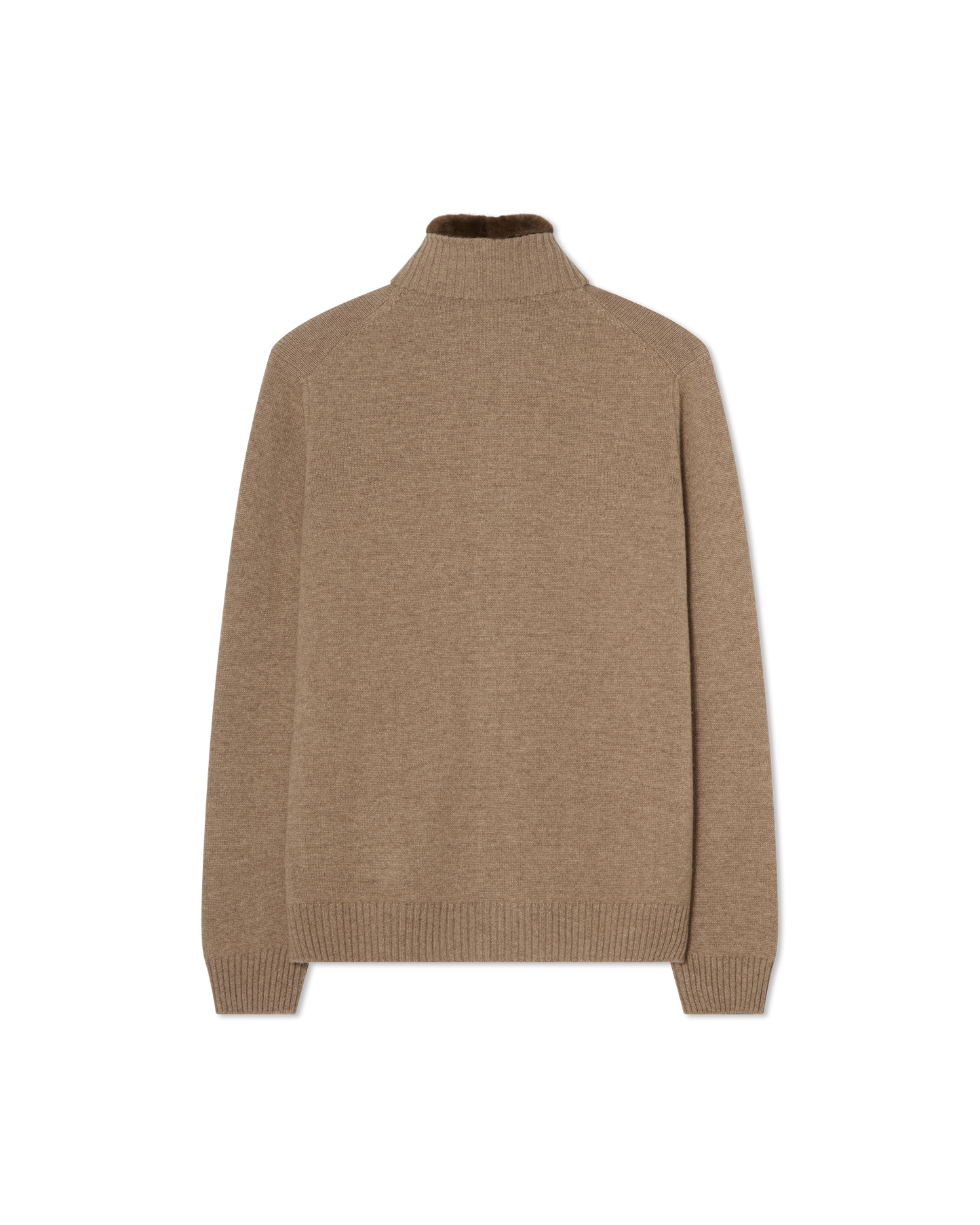 Fur Collar Baby Cashmere Blouson Taupe