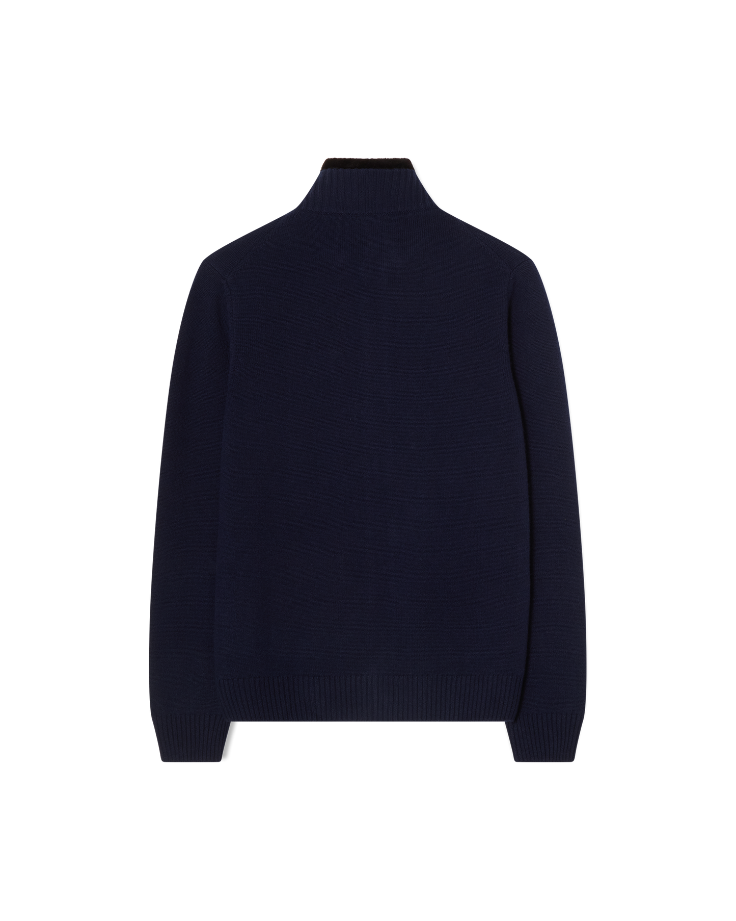 Fur Collar Baby Cashmere Blouson Navy