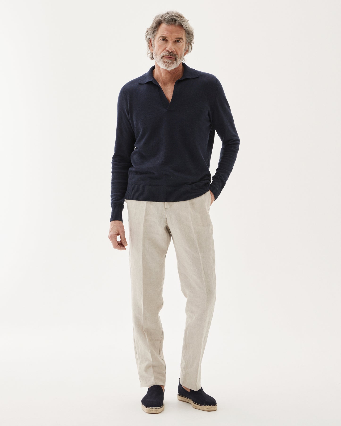 Linen Drawstring Trouser Sand