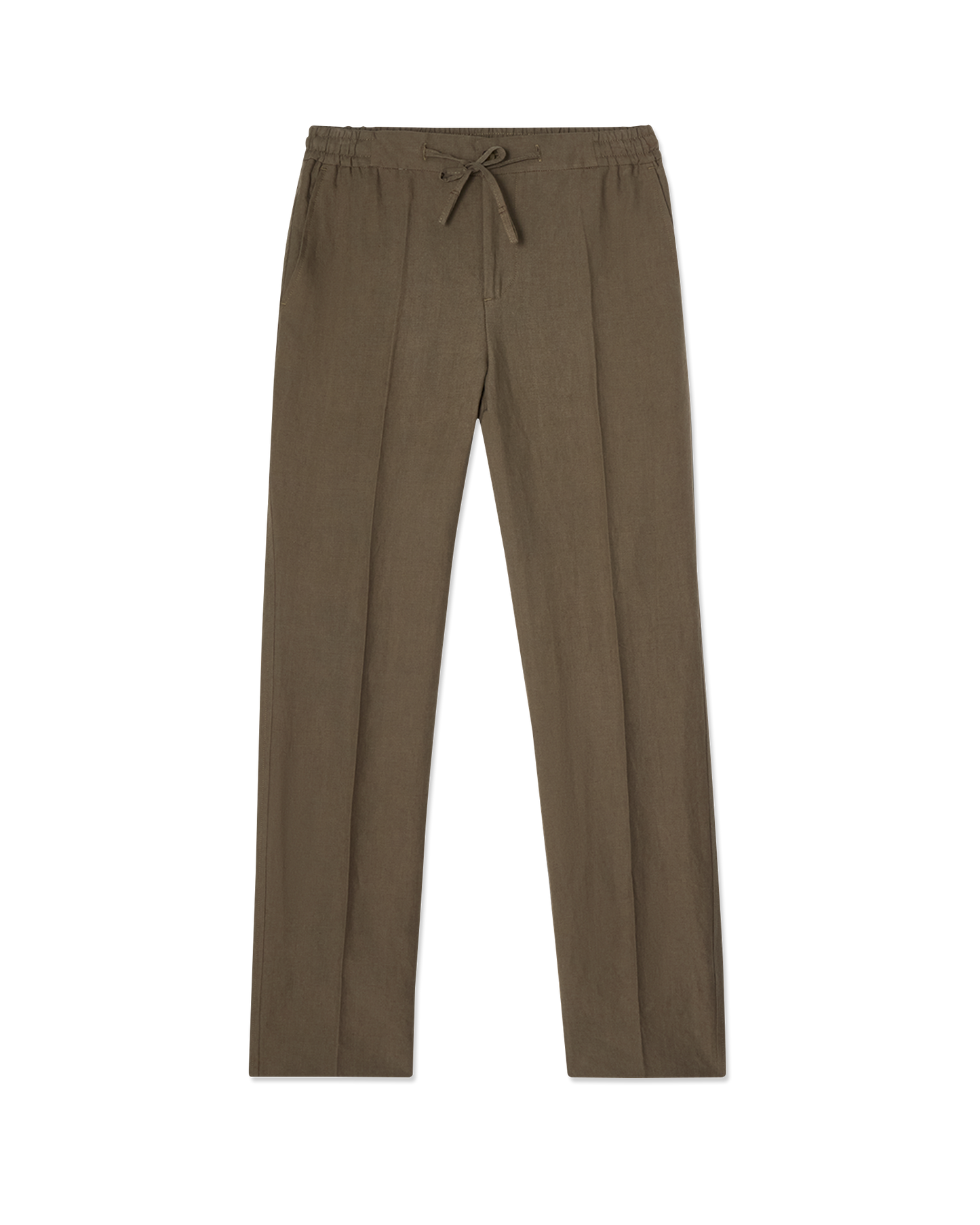 Linen Drawstring Trouser Olive