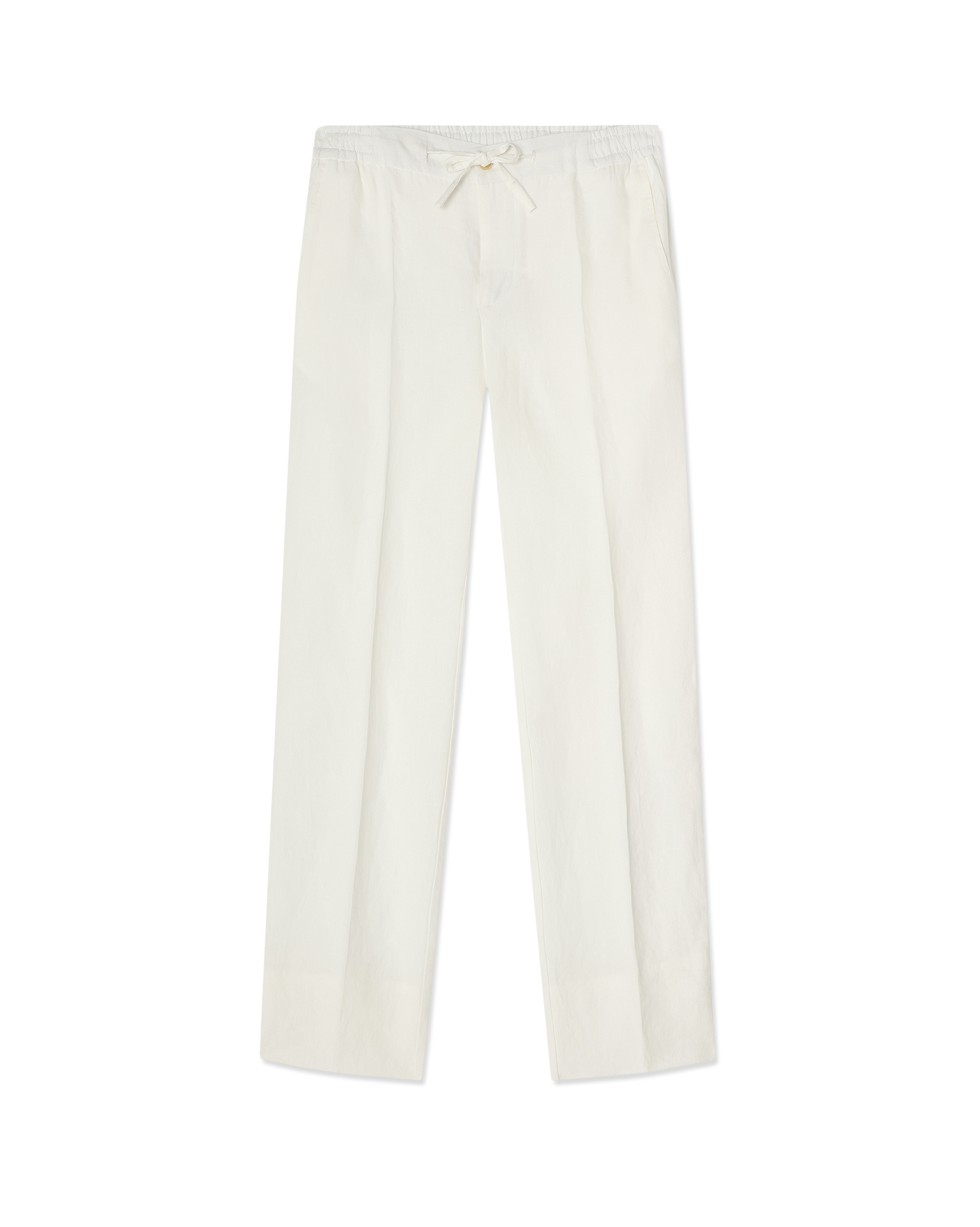 Linen Drawstring Trouser White