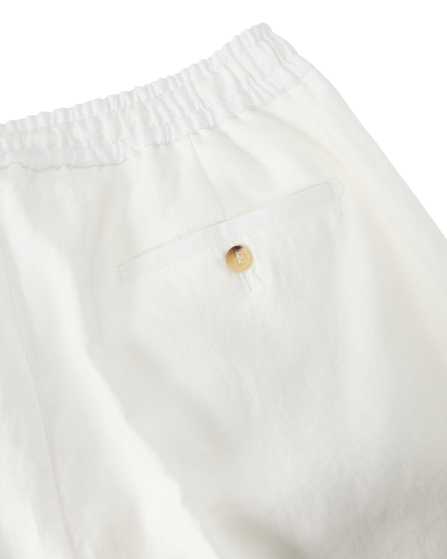 Linen Drawstring Trouser White