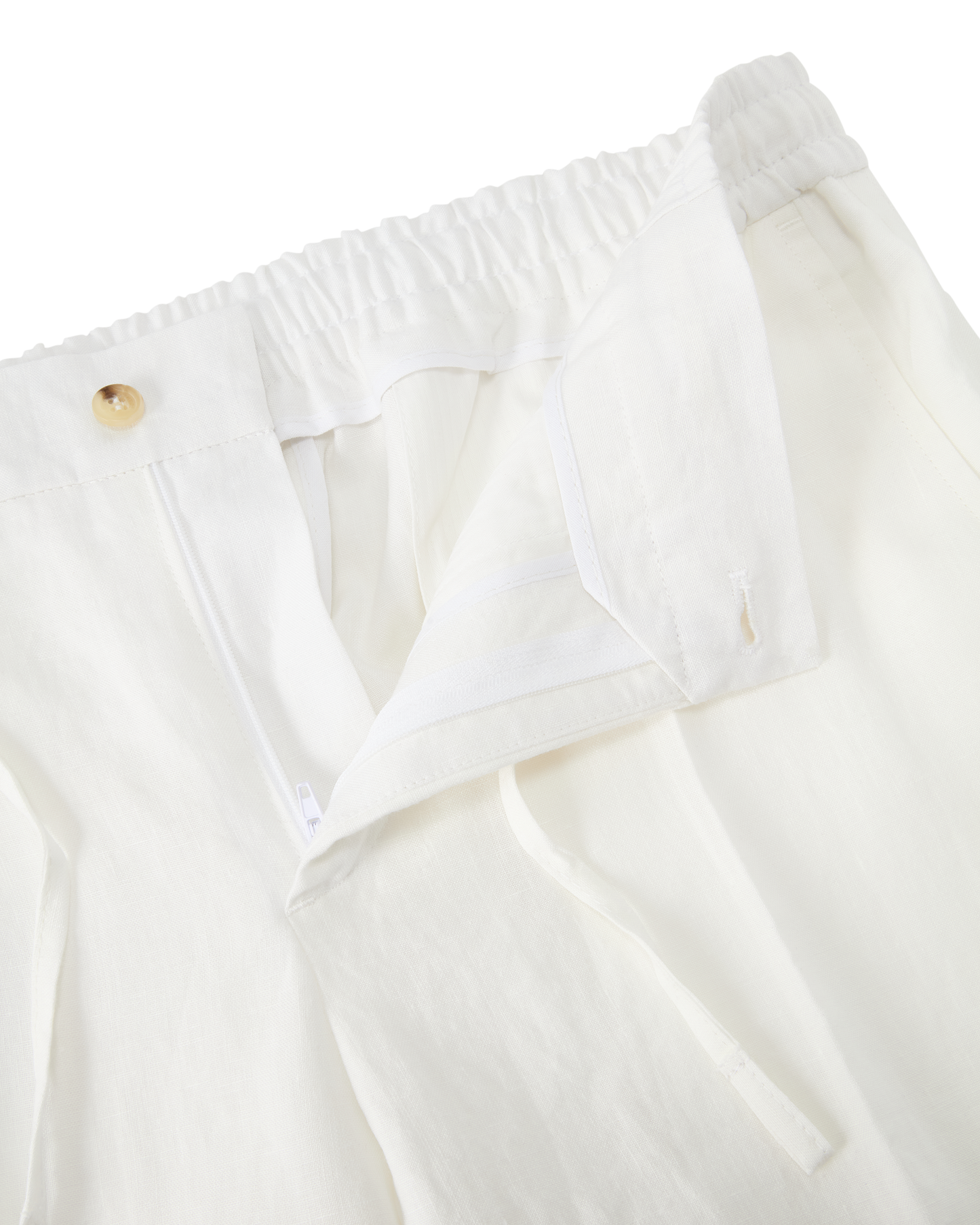 Linen Drawstring Trouser White