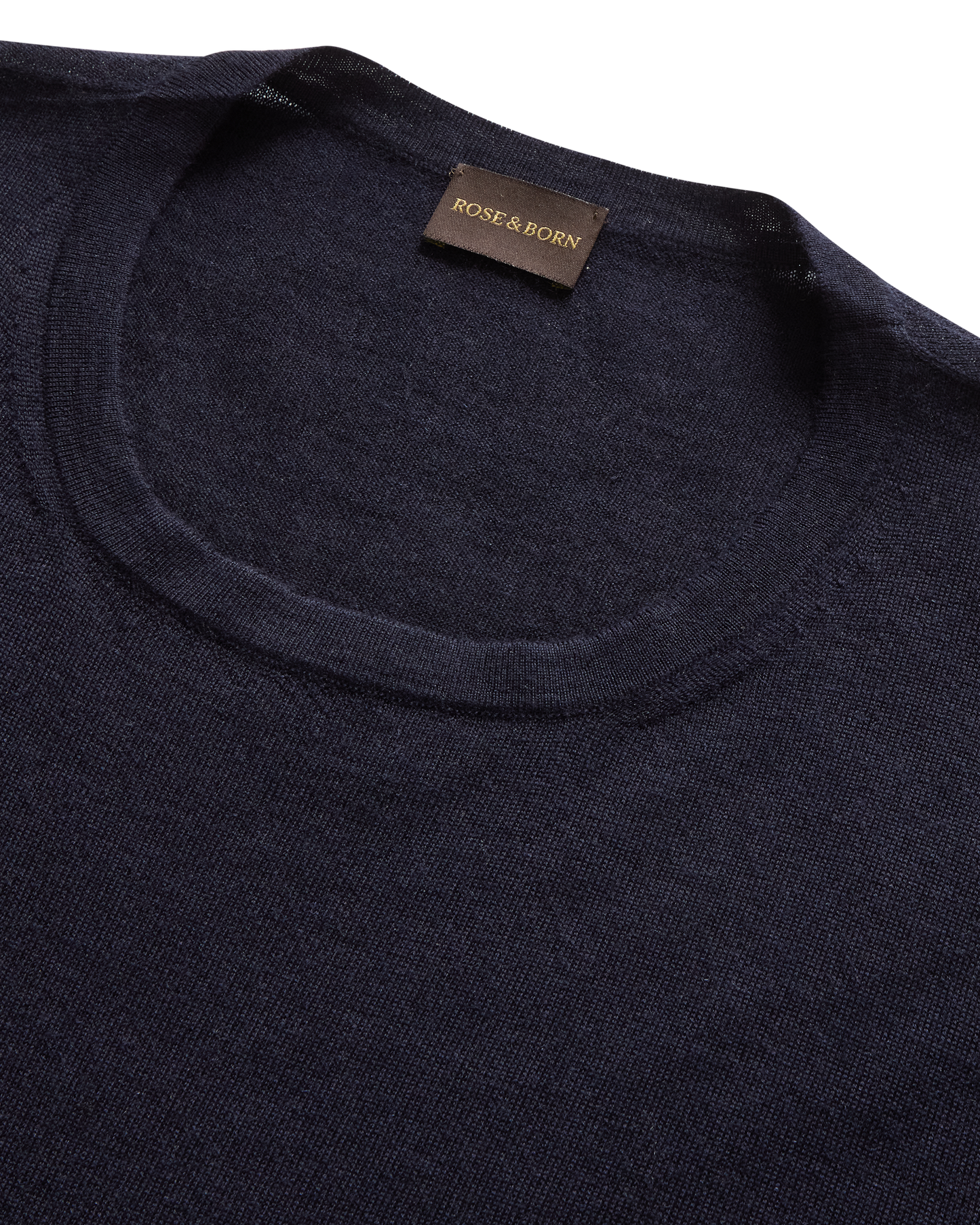 T-Shirt Kashmir Siden Marinblå