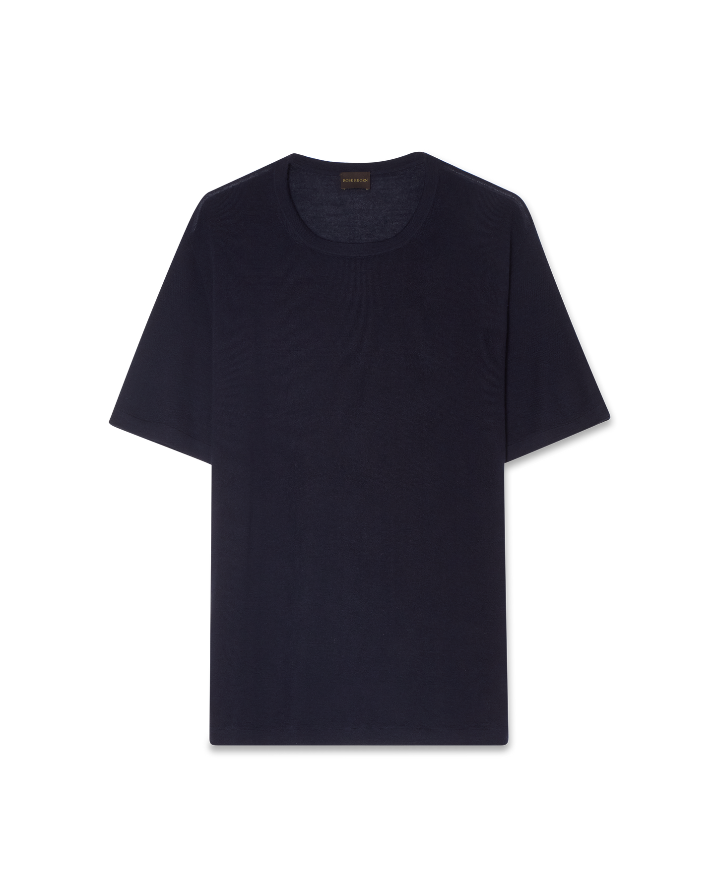 T-Shirt Kashmir Siden Marinblå