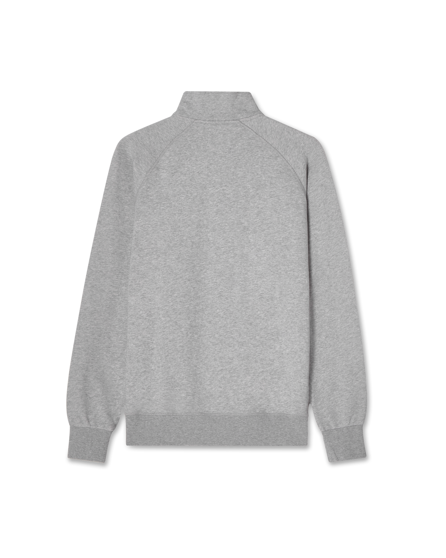 Loopback Tröja Halv-Zip Grå