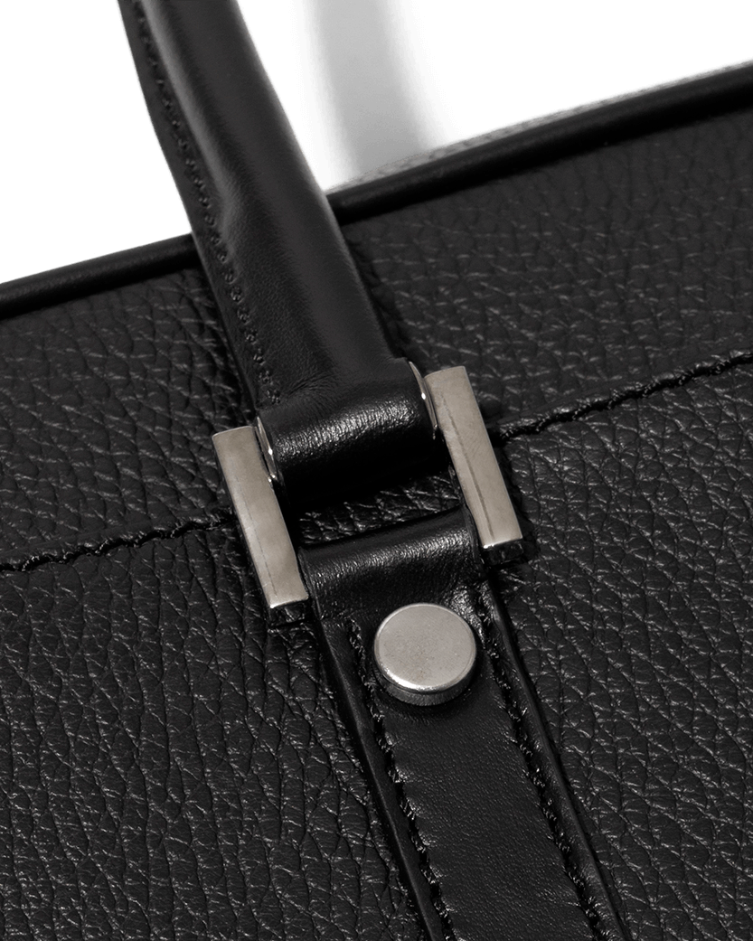 Briefcase Calf Leather Black