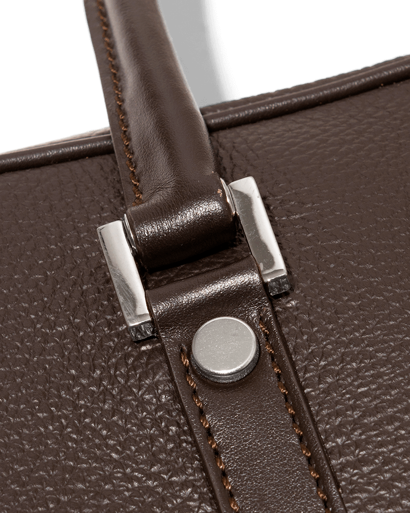 Briefcase Calf Leather Brown