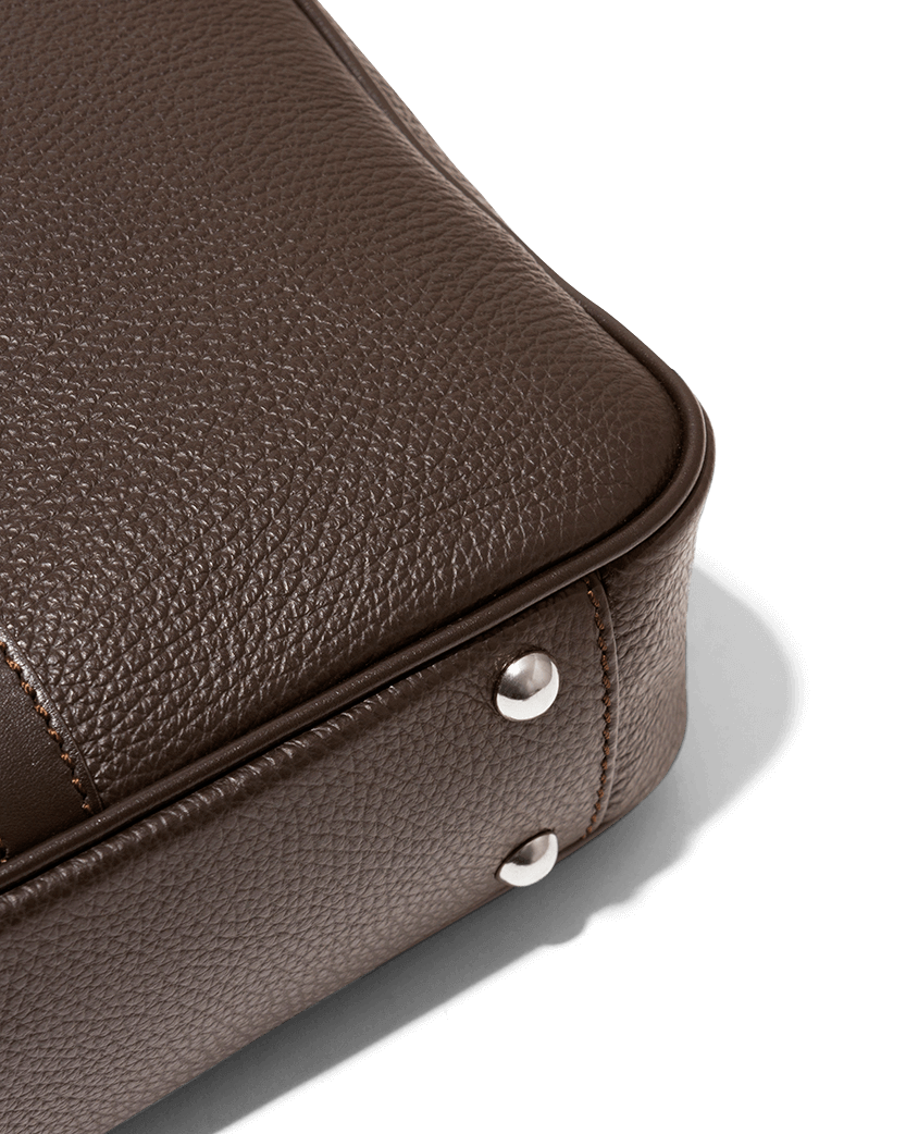 Briefcase Calf Leather Brown