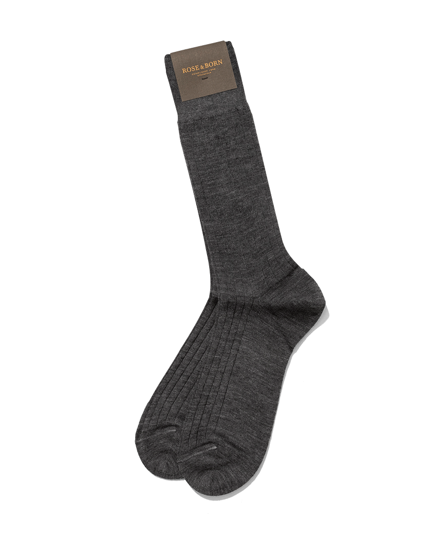 Wool Ankle Socks Grey