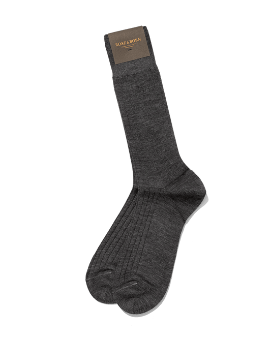 Wool Ankle Socks Grey