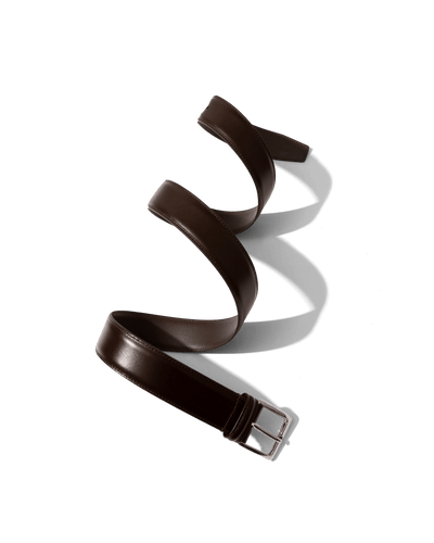 Calf Leather Belt Brown