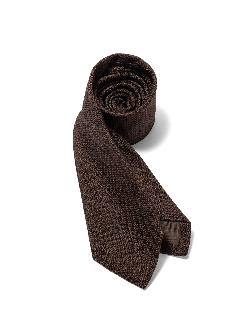 Silk Grenadine Tie Brown