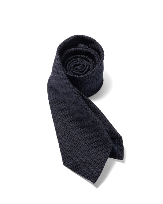 Silk Grenadine Tie Navy