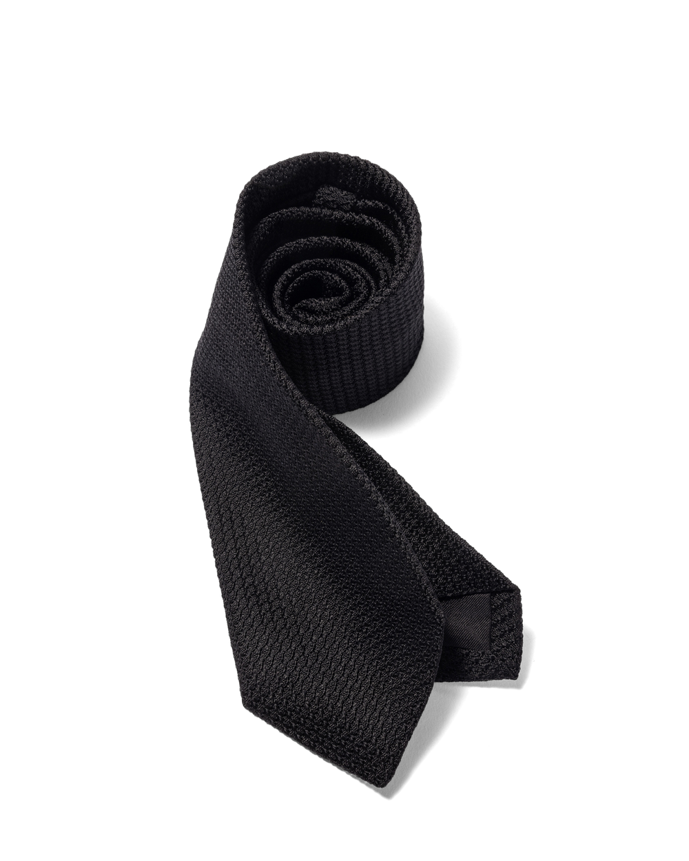 Silk Grenadine Tie Black