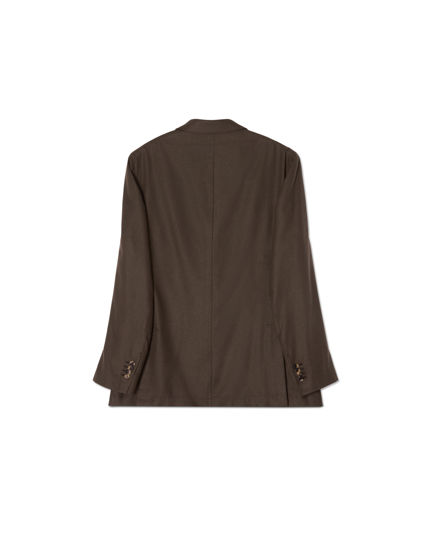 Silk Double Breasted Jacket Olive