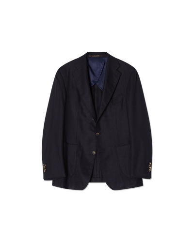 Silk Jacket Navy