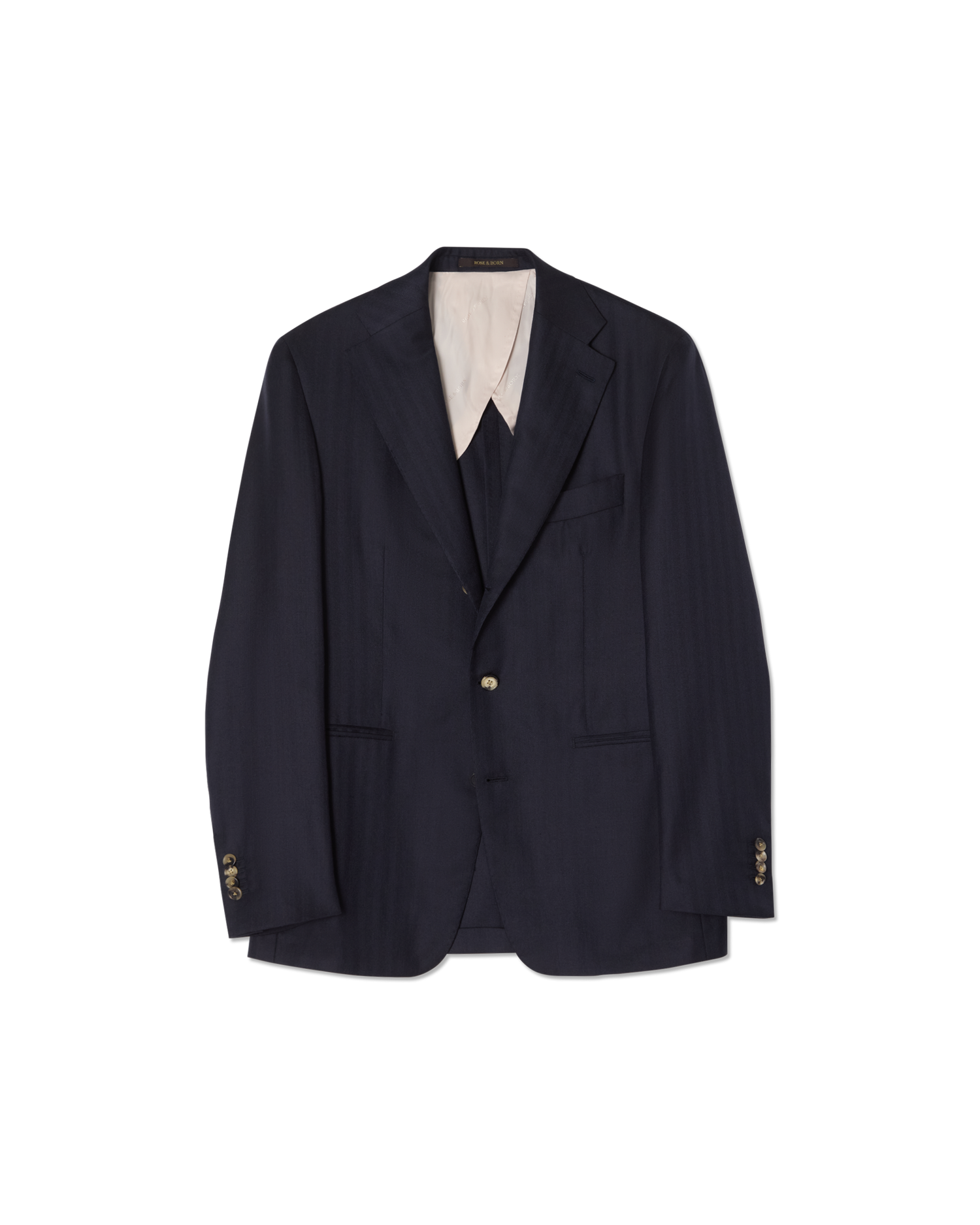 Wool Silk Suit Navy