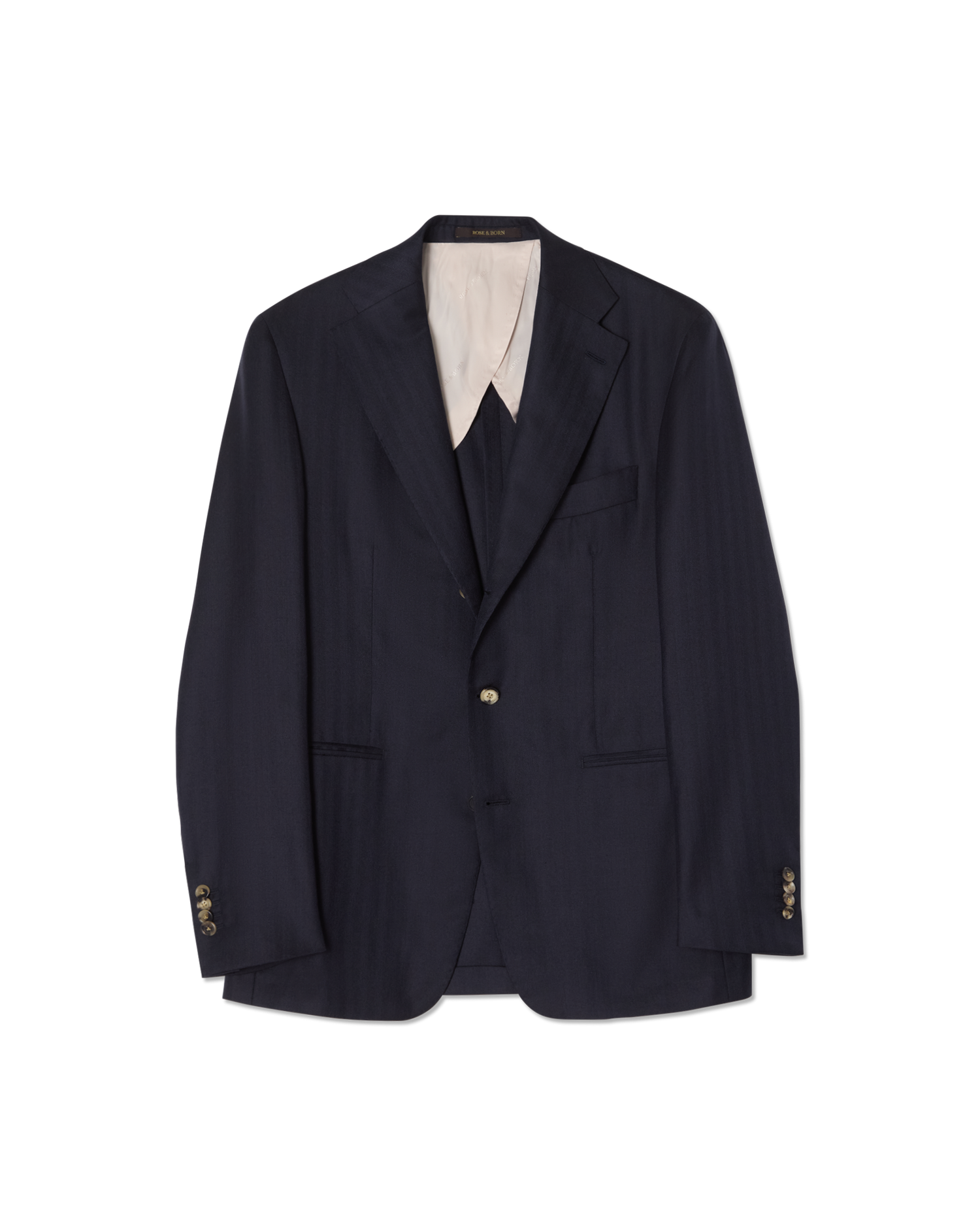 Wool Silk Suit Navy