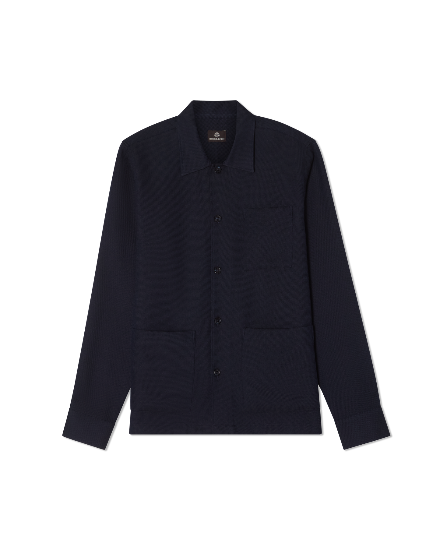 Cashmere Blend Resort Shirt Navy