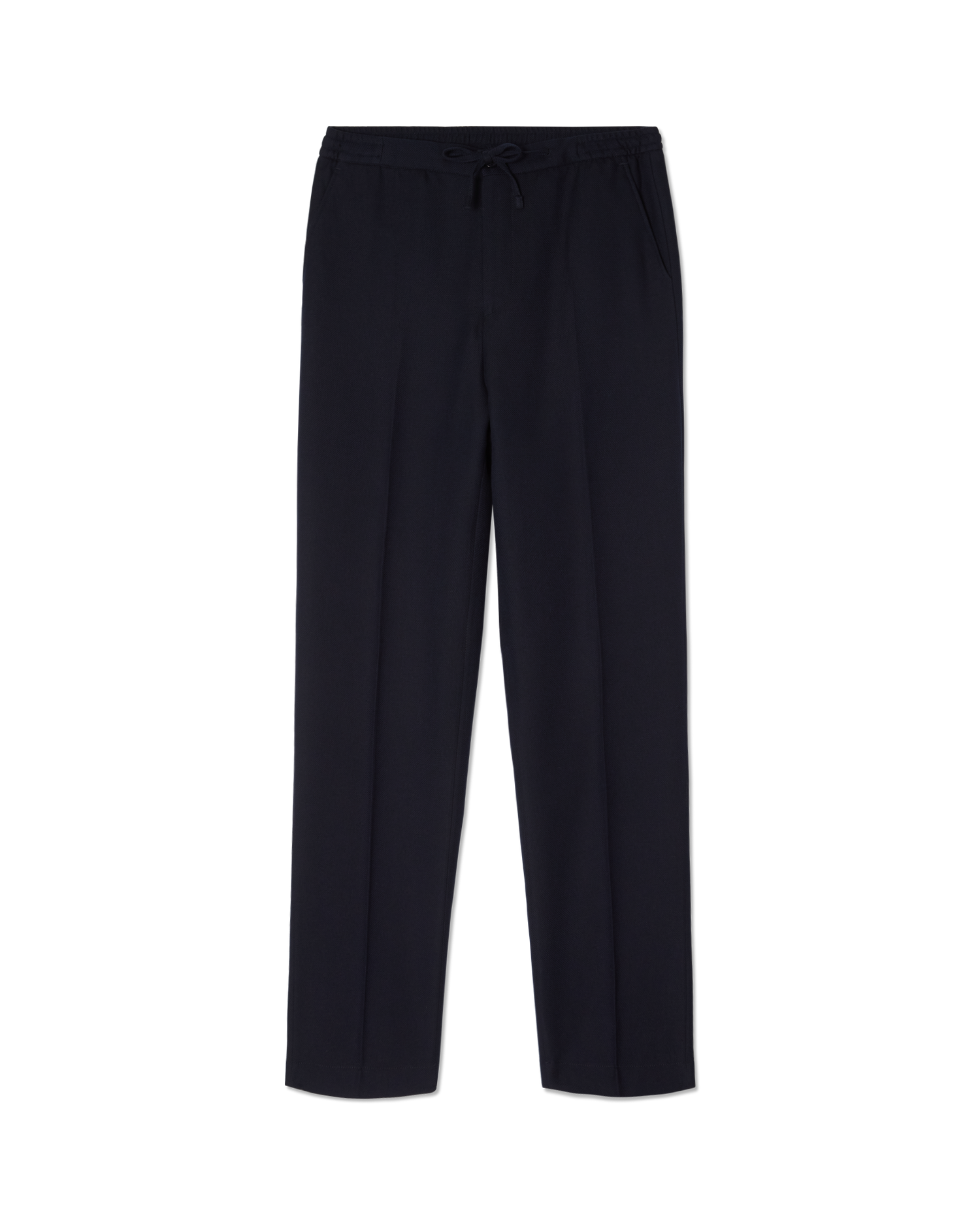 Cashmere Blend Drawstring Trouser Navy